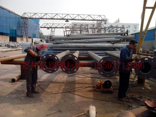 宁陵双悬臂标志杆、交通标志杆制作、门架立柱加工厂家